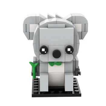 Gobricks MOC Animal Koala Design Набор Строительных Блоков Phascolarctos Cinereus Идея Творчества Кирпичи Образовательные Кирпичные Игрушки Подарок для Детей