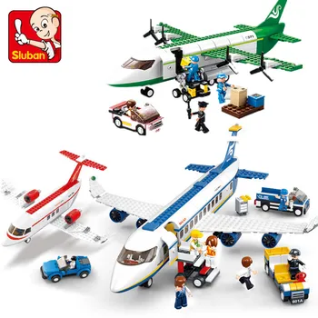 Новый самолет гражданской авиации Airbus Модель самолета Строительные блоки кирпичи Наборы друзей Строительные развивающие игрушки для детей