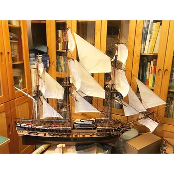 1/48 HMS Surprise, имитирующий деревянную модель парусника, комплект для сборки модели линкора, коллекция игрушек и подарков