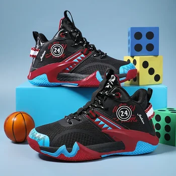 Новые детские баскетбольные кроссовки для мальчиков и девочек, противоскользящая детская спортивная обувь, легкая спортивная обувь для активного отдыха, тренировочная обувь