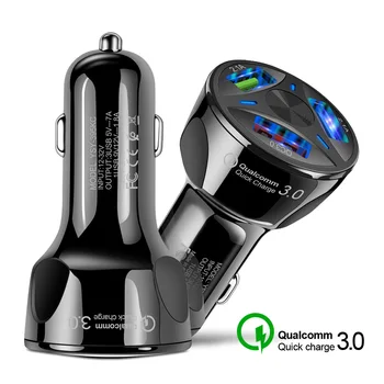 Qc3.0 Автомобильное Зарядное Устройство Для Мобильного телефона с тремя USB-разъемами для Volkswagen Golf 5 6 7 PASSAT B5 B6 B7 B8 MK4 MK5 MK6